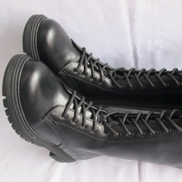 SO LULLABIES BLACK KNEE HIGH BOOTS (SIZE 7) - Picture 4 of 16